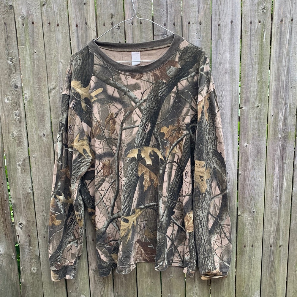 REALTREE hardwoods crewneck longsleeve shirt